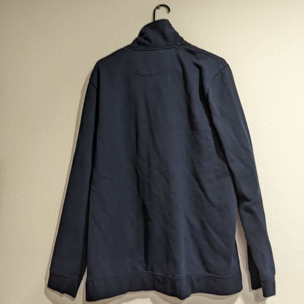 Croft & Barrow Easy Care Navy Blue Pullover, Quarter Zip, Collared Mens XL - Picture 2 of 11